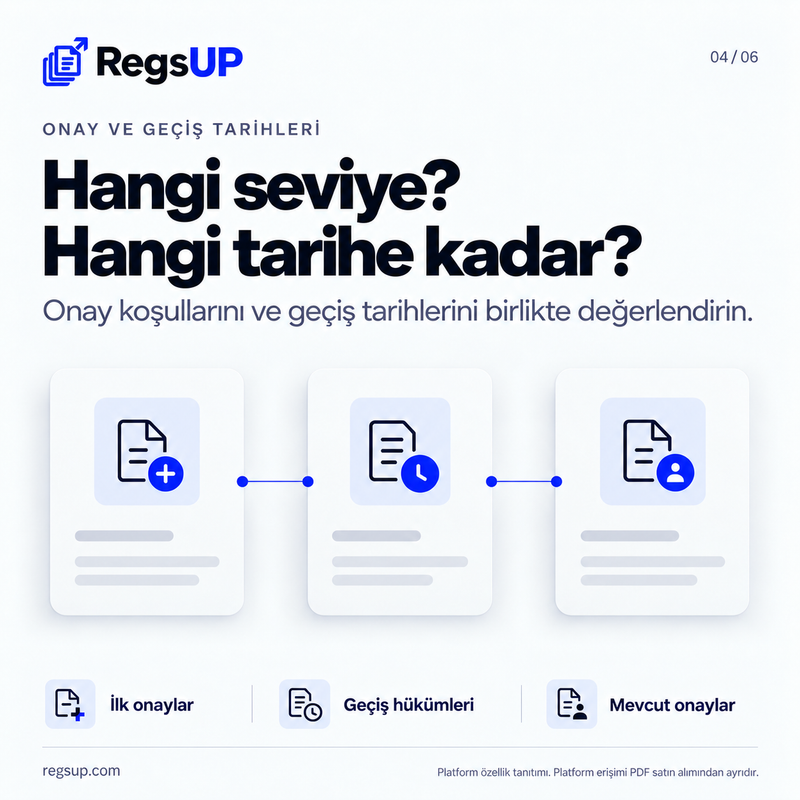 Tip onayı geçiş tarihleri