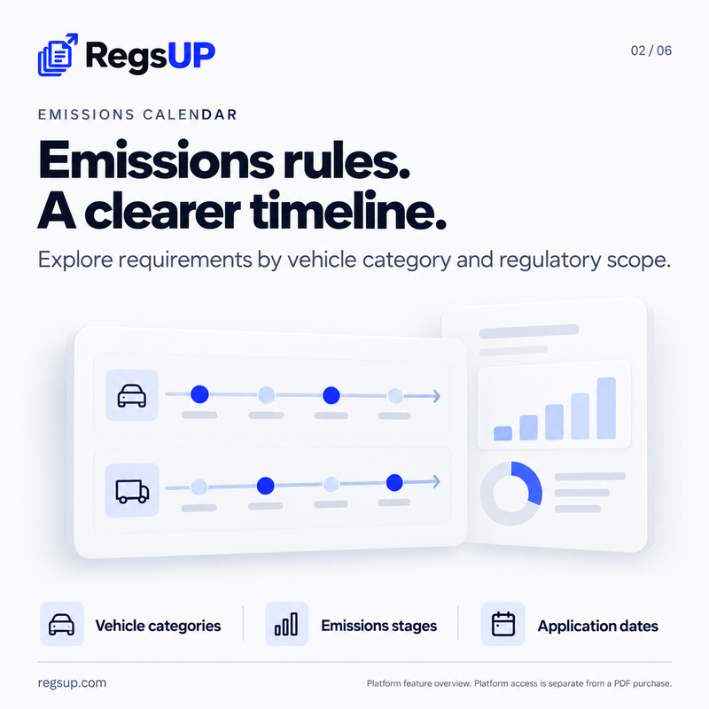 Emissions calendar