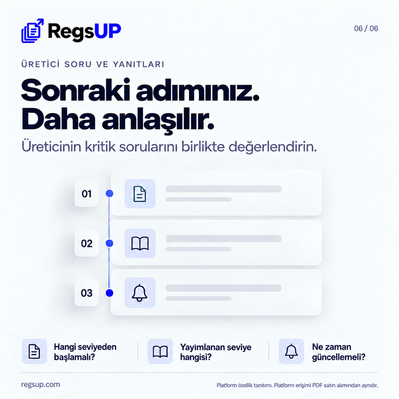 Üretici soru ve yanıtları