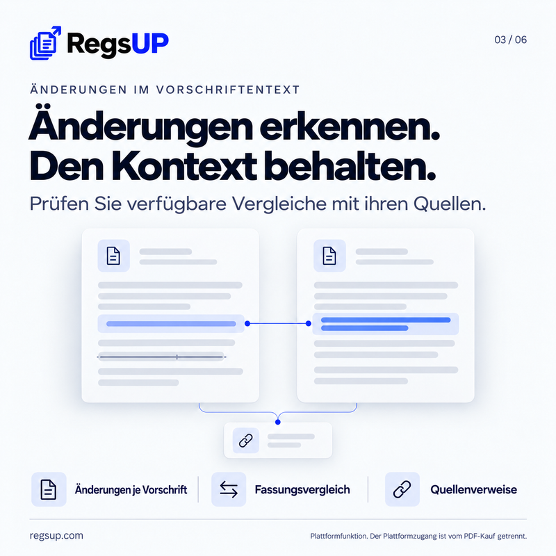 Änderungen an Vorschriften verfolgen