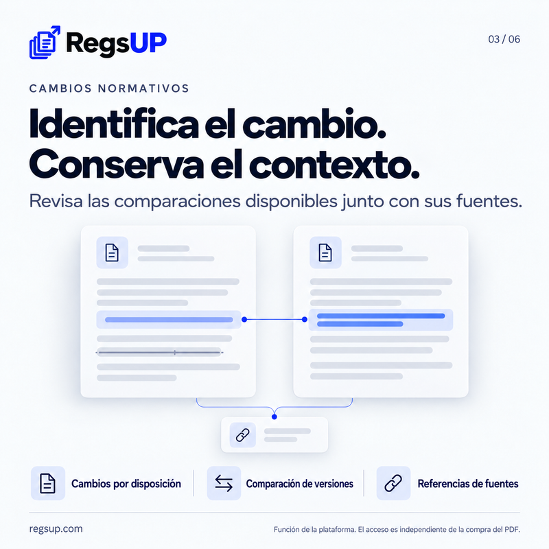 Seguimiento de cambios normativos