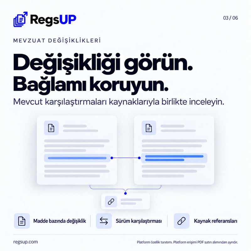 Mevzuat değişikliklerinin takibi