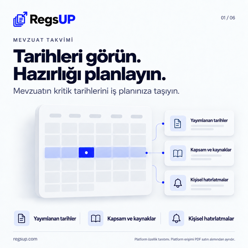 Mevzuat takvimi