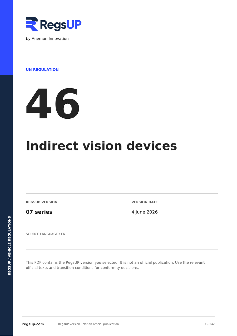 UN ECE R46 — Indirect Vision Devices · 07 | English PDF